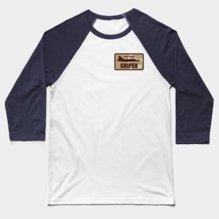 JAS 39 Gripen Patch (small logo - desert subdued) Baseball T-Shirt